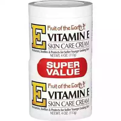 Fruit Of The Earth Vitamin E Skin Care Cream Super Value 4 Oz. 2 Pack • $7.50