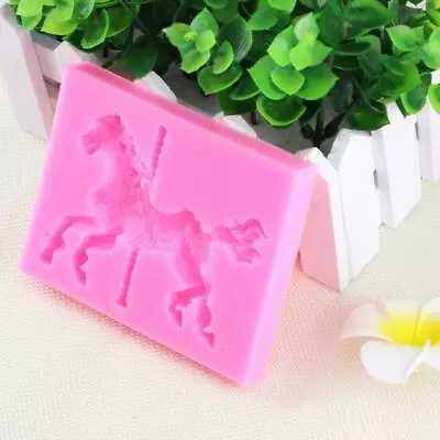 DIY Silicone Horse Chocolate Fondant Candy Cake Mold Sugar DIY Baking Mould • £6.70