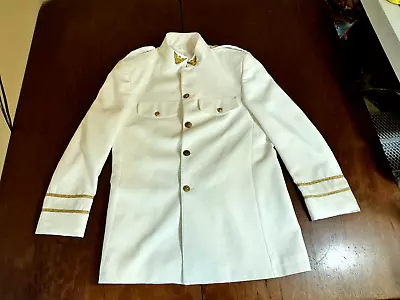 Authentic US Navy Officer Dress White Uniform Coat 40R United States Military • $39.99