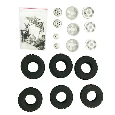 1/16 6Pcs/Set Double Tire Metal Wheel For WPL B14 B24 B-14 RC Car Military Truck • $50.88