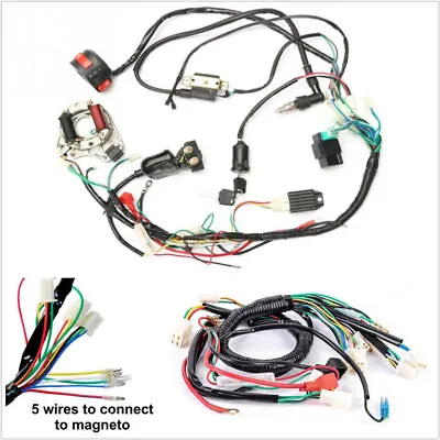 One Set Electric ATV CDI Wire Harness Stator Wiring Kit For 50cc 70cc 90cc 110cc • $56.84