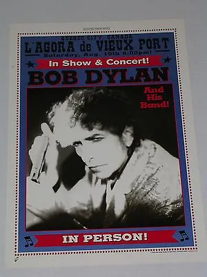 $39.99 • Buy BOB DYLAN & His Band At L'Agora Du Vieux Port QUEBEC CONCERT POSTER 