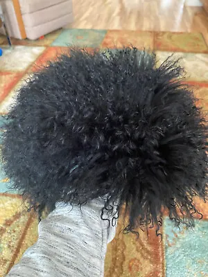 New 100% Genuine Mongolian Fur Unisex Hat One Size Black • $79.99