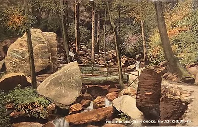 Vintage Postcard Of~Pulpit Rocks~Glen Onoko~Mauch Chunk Pennsylvania. #2683 • $3.05