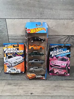 Hot Wheels Fast And Furious Diecast Car Bundle X7 New And Sealed Mattel • £24.99