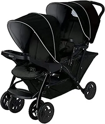 £249.99 • Buy Graco Stadium Duo Tandem Pushchair With Click Connect - Black/Grey