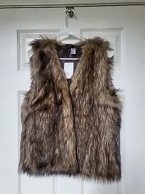 H & M Faux Fur Vest • $25