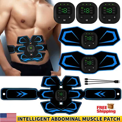 EMS Abdominal Muscle Toning Trainer ABS Stimulator Toner Fitness Binder Gym Belt • $18.88