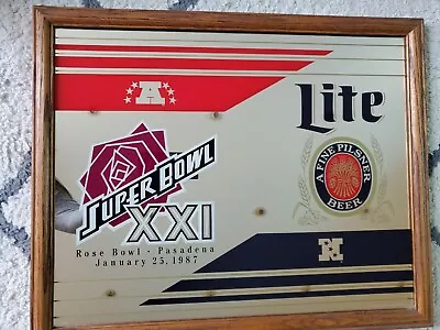 Superbowl XXI Miller Lite Mirror • $45