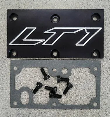 LT1 Corvette Throttle Body Cover Plate Gasket Screws Camaro SS Z28 Formula Black • $27.79