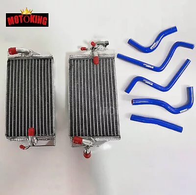 For 02-04 Honda CR125R CR 125 R 2003 2002 2004 R&L Aluminum Radiator &Blue Hose • $81