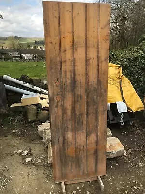 57.5cm X 172cm Rustic Plank Ledged Cottage Period Pine Door • £50