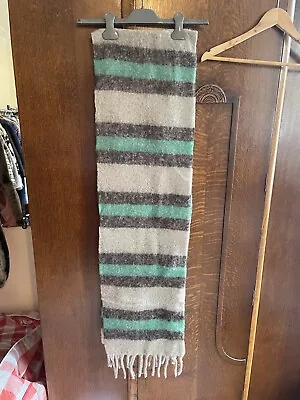 J.W. ANDERSON For Uniqlo Green Grey Stripe Scarf No Tags • £35