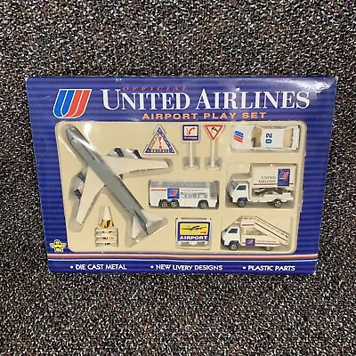 Official 1993 United Airlines Airport Play Set Model Kit 6261 ~ NIB • $15