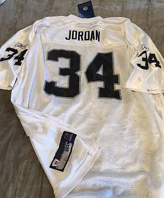 LAMONT JORDAN Oakland RAIDERS Football REEBOK Replica 2XL Jersey NEW Vintage • $42.49