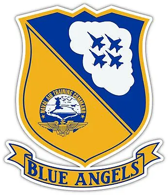 Blue Angels Insignia Shield USA Vinyl Sticker Decal Car Truck Laptop Window Wall • $3.20