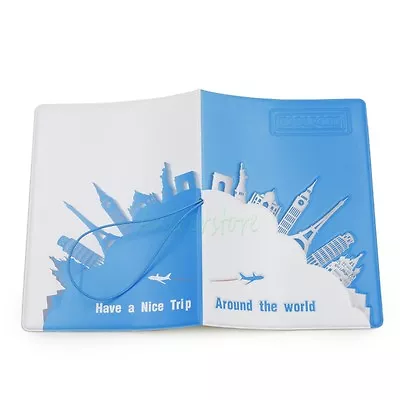 Travel Around The World Visa Identity Card 3D Passport Holder Protect Cover CASE • $7.99