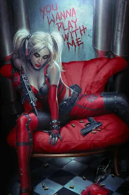 $10.60 • Buy Harley Quinn Hot Girl Superhero DC Movie Villains Jocker Poster Wall Decor X-533