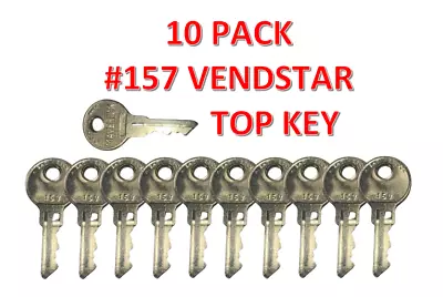 10 Vendstar 3000 Candy Machines Key Vending  #157 Top Lock OEM Lot Of 10 Keys • $59.99