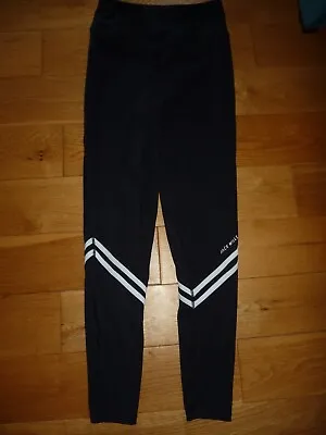 Jack Wills Active Black & White Leggings Size UK  8   • £12.95