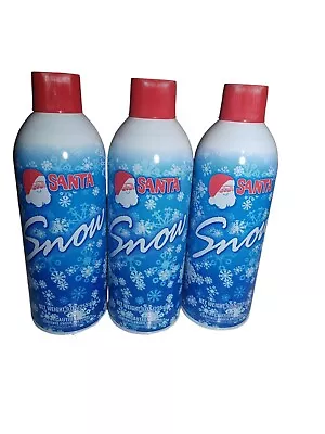 $16.75 • Buy Santa Snow Christmas Flocking Spray 9oz Cans For Windows Trees Crafts X3 Cans