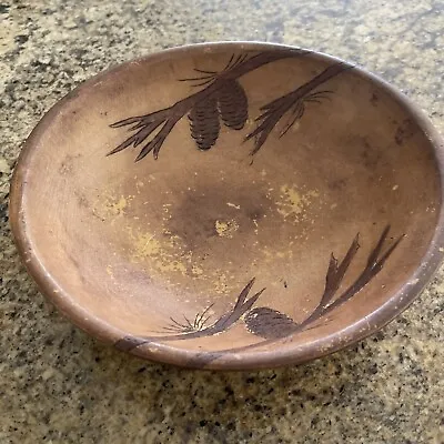 Vintage Rustic Treenware Bowl • $22