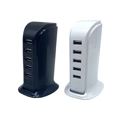 USB Charger Charging Station Power Adapter For IPhone IPad Huawei 20W 5 PortS • £11.14