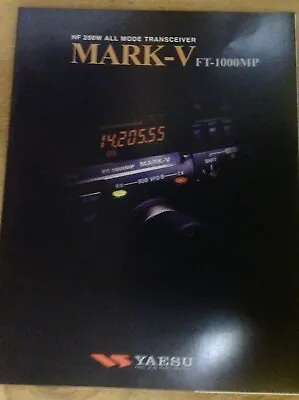 YAESU FT 1000MP-Mk5- Colour Product Leaflet 4 Page - Double Sided Opens Out • £24.99