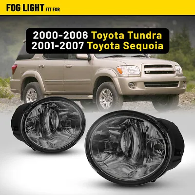 Fog Lights Wires Switch Smoke Lens For 2000-2006 Toyota Tundra 2001-2007 Sequoia • $41.99