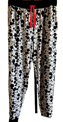 Mickey Mouse DISNEY Lounge Pajama Pants With Pockets Sz LG Soft • $12.99