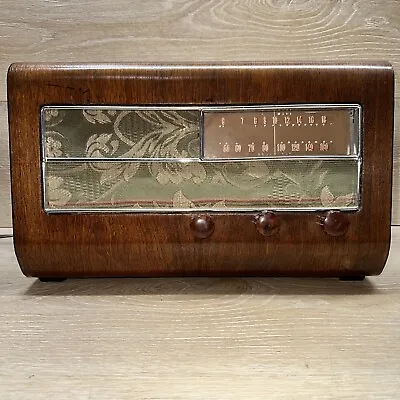 Detrola? GLF? Vintage Rare Tube Shortwave Radio Wood Case Old Radio 1940's Works • $122.50