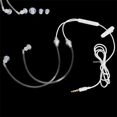 £4.45 • Buy In Ear Stereo Air Tube Anti-radiation Headset Radiation Proof Earphone Headphone
