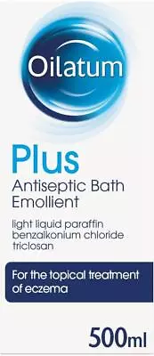 £13.99 • Buy Oilatum Plus Bath Emollient Antiseptic 500 Ml Pack Of 1 Or 2 Eczema Damaged Box