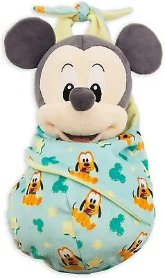 New -  Disney Store Mickey Mouse Small Soft Toy In Pouch- Cute Gift Idea • £9.99