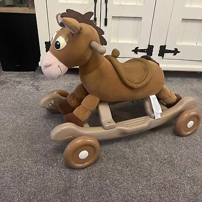 £25 • Buy Disney Toy Story Ride-On Bullseye Plush Rocking Horse Sounds & Music Tested!