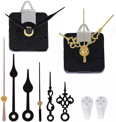 2 Pack Clock Movement Mechanism With 4 Pairs Of Short Hands 3/4 Inch Total Shaft • $14.70