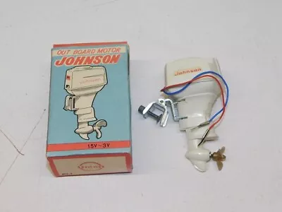 Vintage Electric Powered Toy Johnson 25 Out Board Motor No 7 With Box Original  • $160
