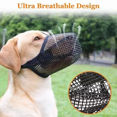 Adjustable Anti-lick Pet Muzzle Dog Muzzle Anti-Biting Chewing Licking • £4.67