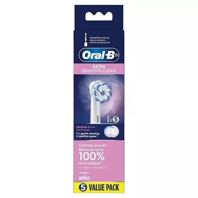 Oral B Power Extra Sensitive Clean Electric Toothbrush Refills 5 Pack • $19.50