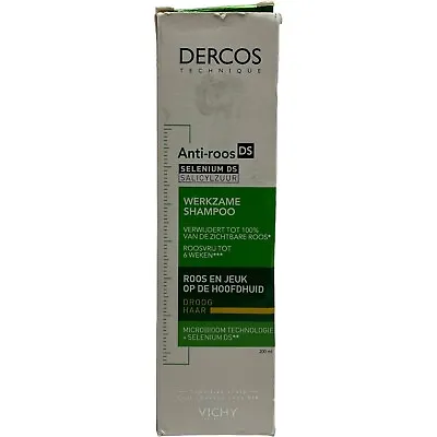 Vichy Dercos Anti Dandruff Shampoo 200ml Hair Scalp Itchy Flakes Paraben Free • $21.59