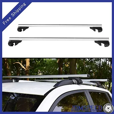 Pair Car Top Cross Bar Crossbar Roof Rack 53'' For Cargo Luggage Aluminum • $55.97