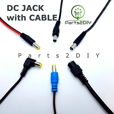 2.1mm 12V Male Female DC Power Cable Plug Socket Jack Wire Connector CCTV LED • £3.45