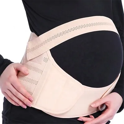 £7.90 • Buy UK Maternity Pregnancy Belt Lumbar Back Support Waist Band Belly Bump Brace New