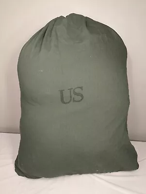 2 Pack - US Military Barracks Cotton Laundry Bag Green NSN 8465-00-530-3692 • $14.99