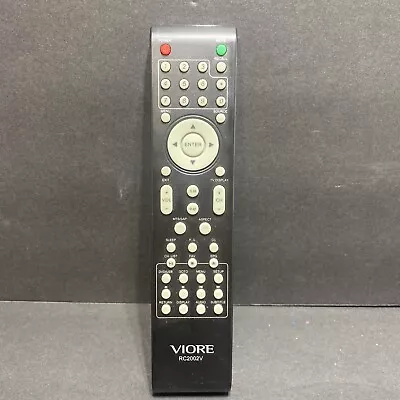 Viore RC2002V Black Wireless Handheld Remote Control For Viore LCD19VH56 • $13
