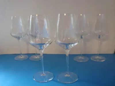 6 Villeroy And Boch Voice Basic 12 Ounce Crystal White Wine Goblets Vivo 9  Tall • $39.99