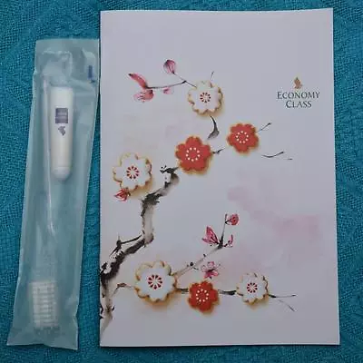 Singapore Airlines - Flight Menu + REFRESH PACK-Toothbrush/Paste. NEW Cond RARE • $4.95