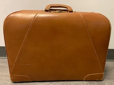 Vintage Leather Suitcase Tripak By Schell • $140