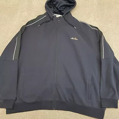 £19.99 • Buy Ellesse Mens Hoodie 5XL Blue Full Zip Sweatshirt Outdoors Sweater Pockets Logo