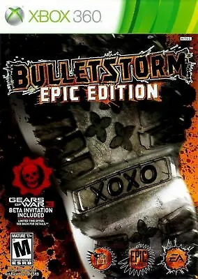 XBOX 360 BulletStorm Epic Edition Video Game Multiplayer Online Shooter Action • $5.56